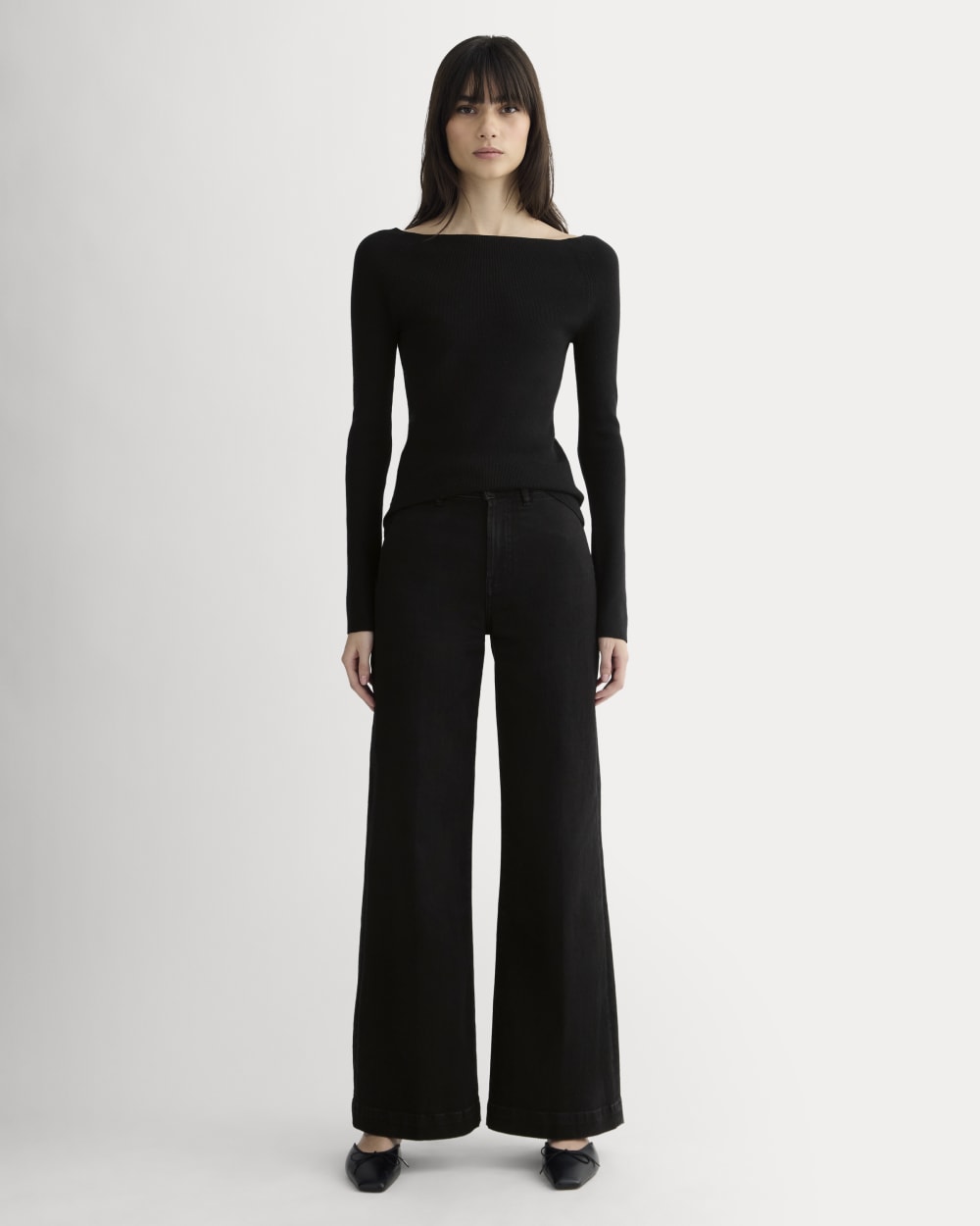 The High-Key Jean in Black — front view