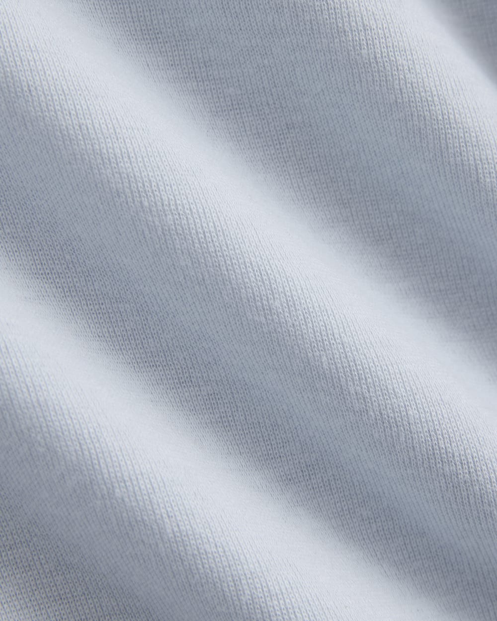 Tissue Long-Sleeve Crew in Skywriting — detail view