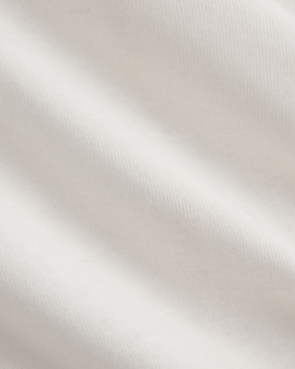 Tissue Long-Sleeve Crew in Bone — detail view
