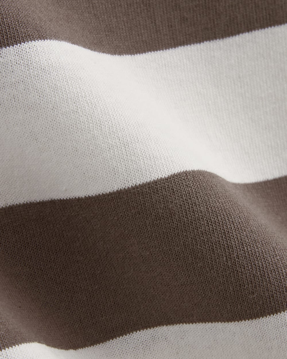 The Mariner Oversized Tee in Deep Taupe / Bone — detail view