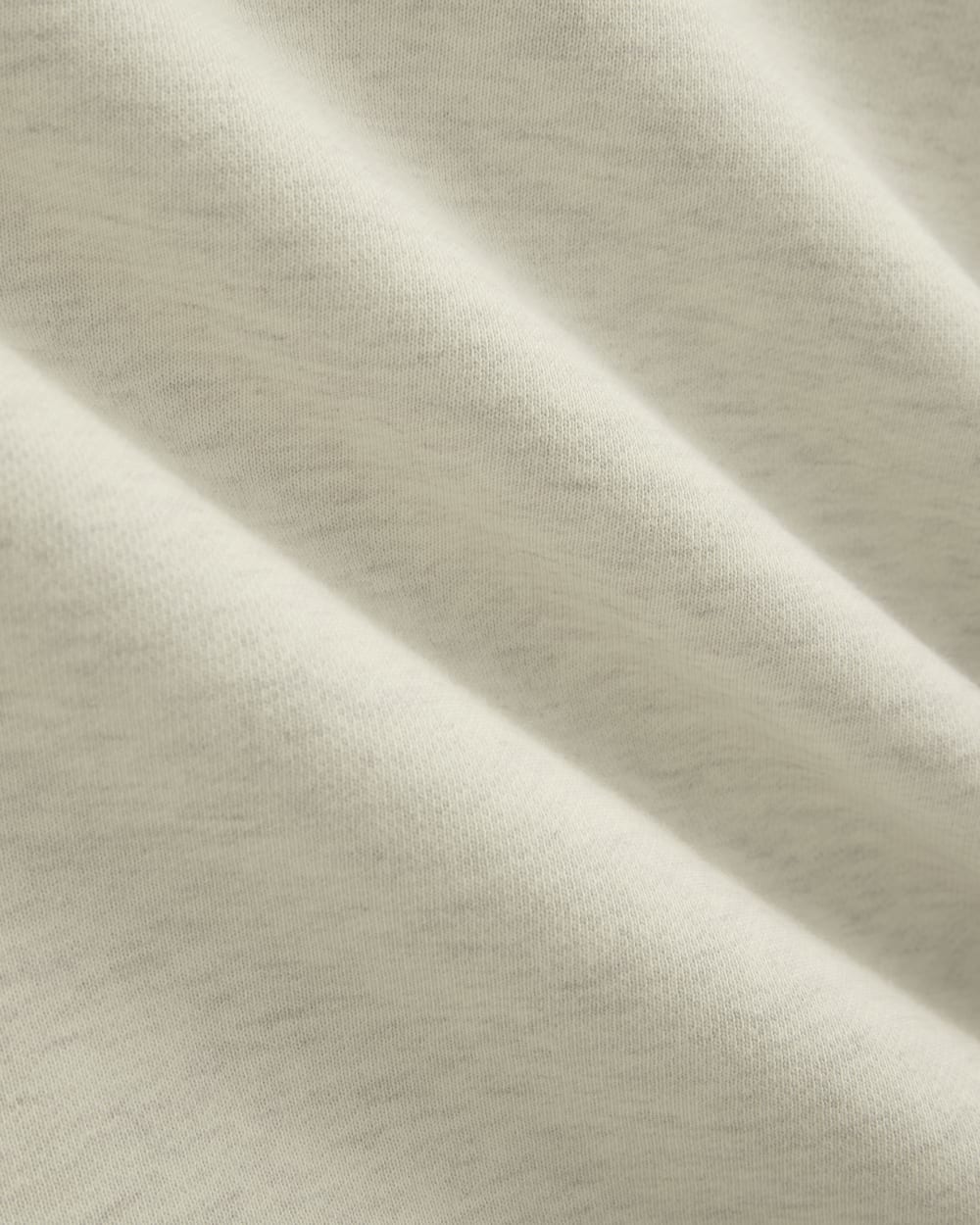 Luxe Fleece Turtleneck in Heathered Oat — detail view