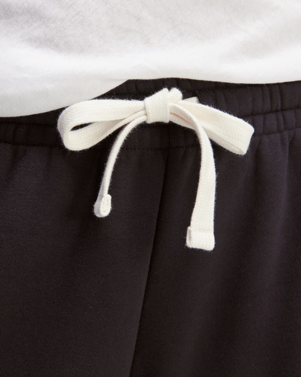 The ReTrack Barrel Sweatpant in Black — detail view