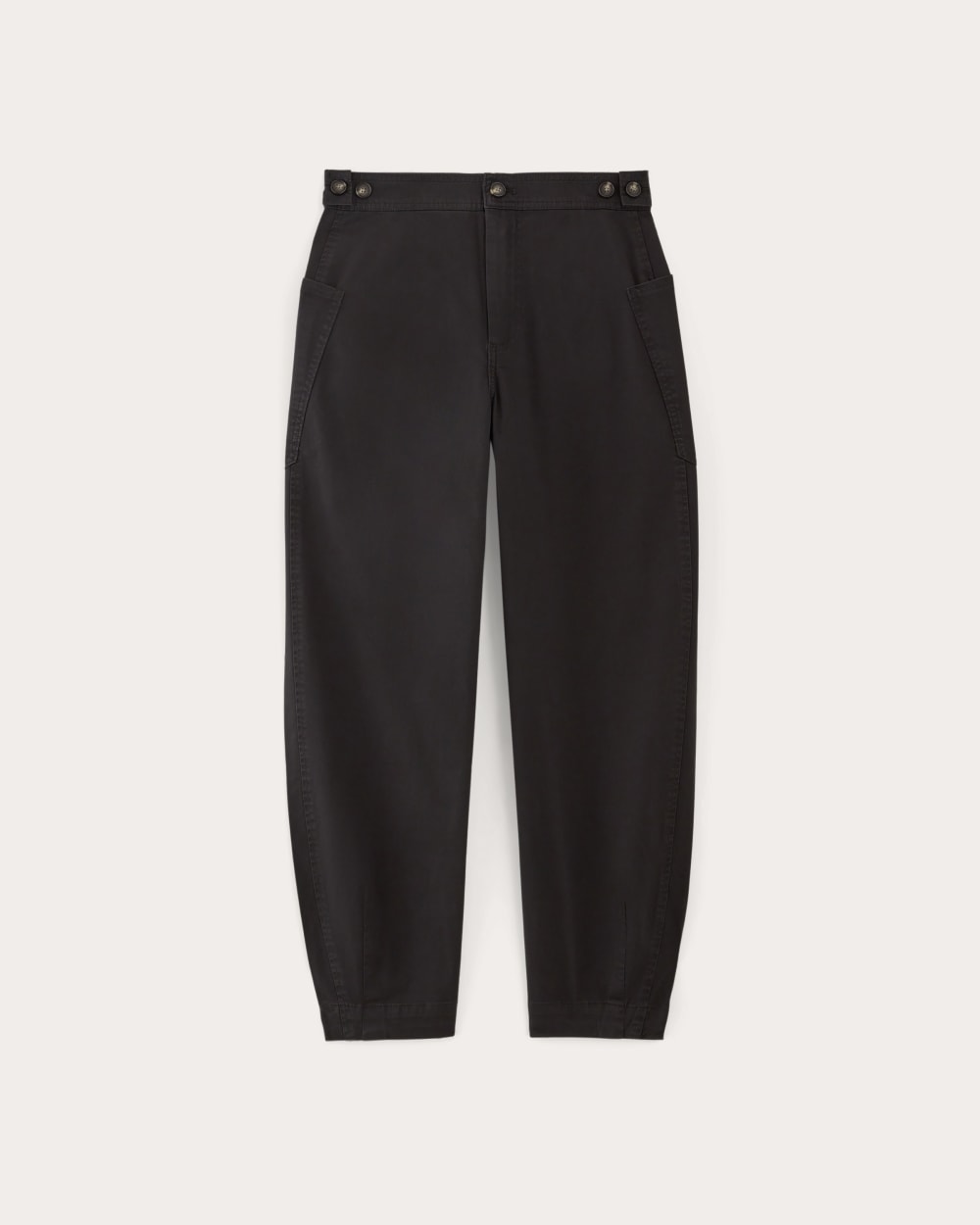 The Barrel Pant in Black — alternate view