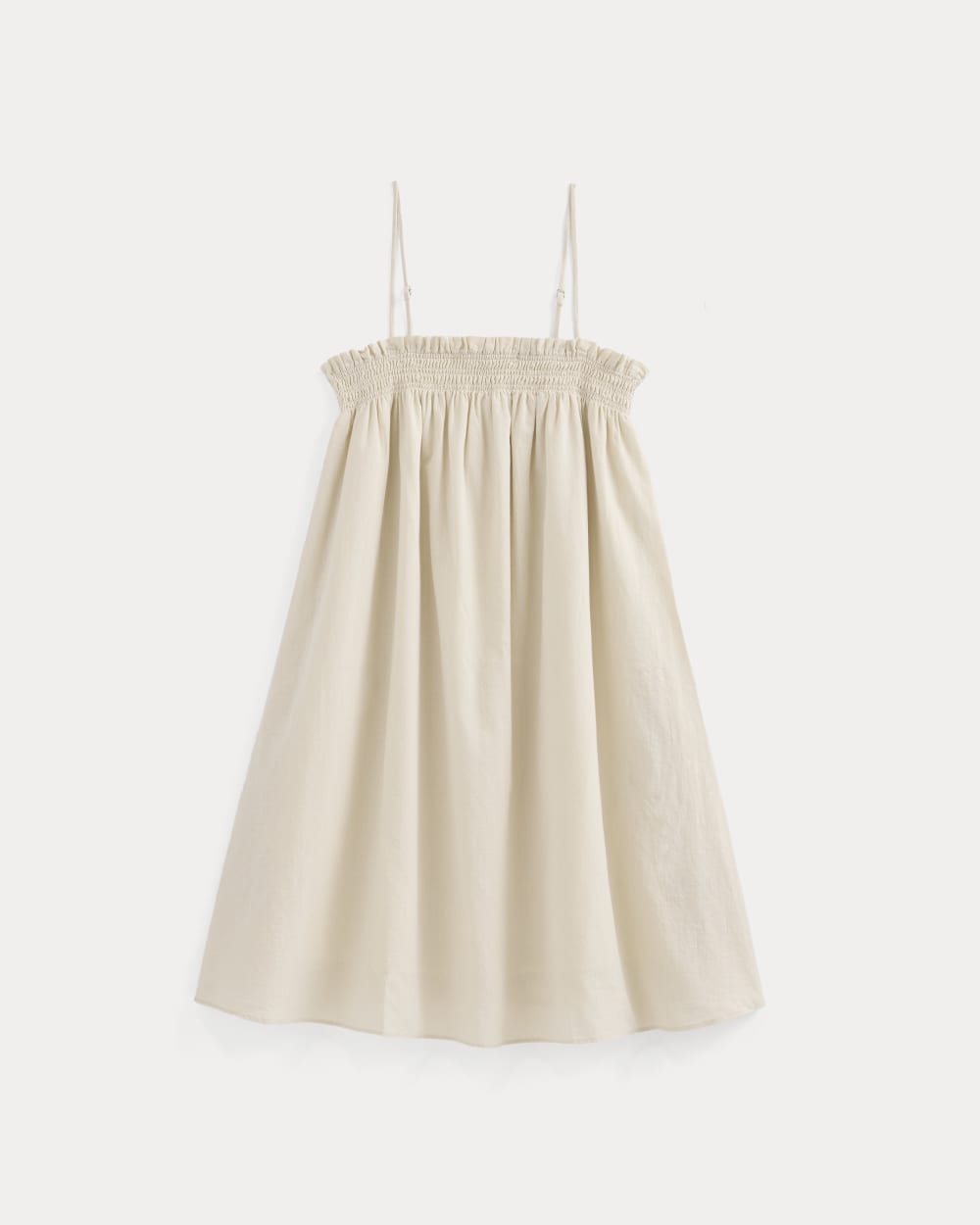 Gauze Smocked Dress in Birch — alternate view