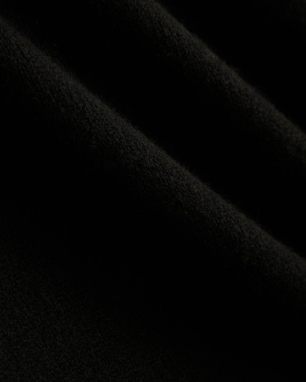 Cashmere Boyfriend Sweater in Black — detail view