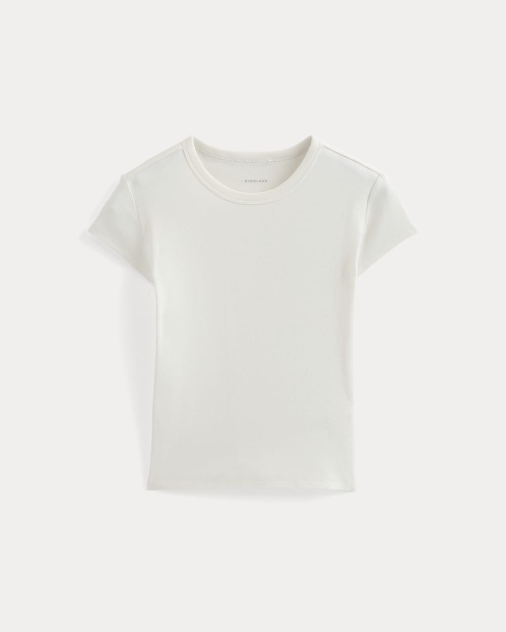 RetroSoft Cotton Crew in Bone — alternate view