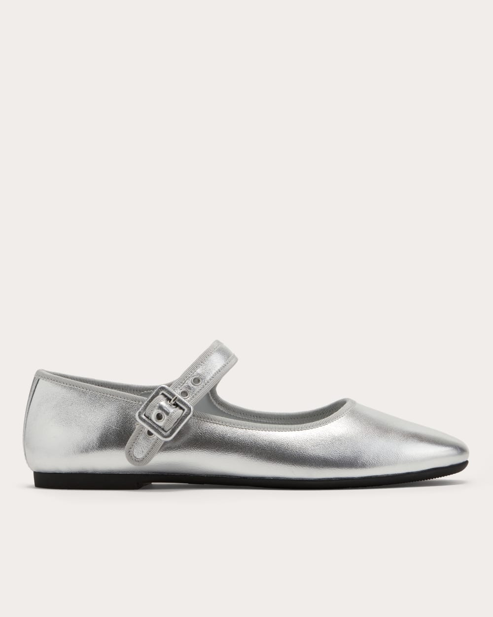 The Day Buckle Mary Jane in Silver — front view