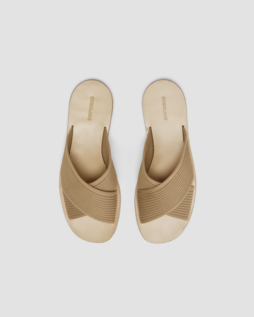 The Day Crossover Sandal in Caramel — detail view
