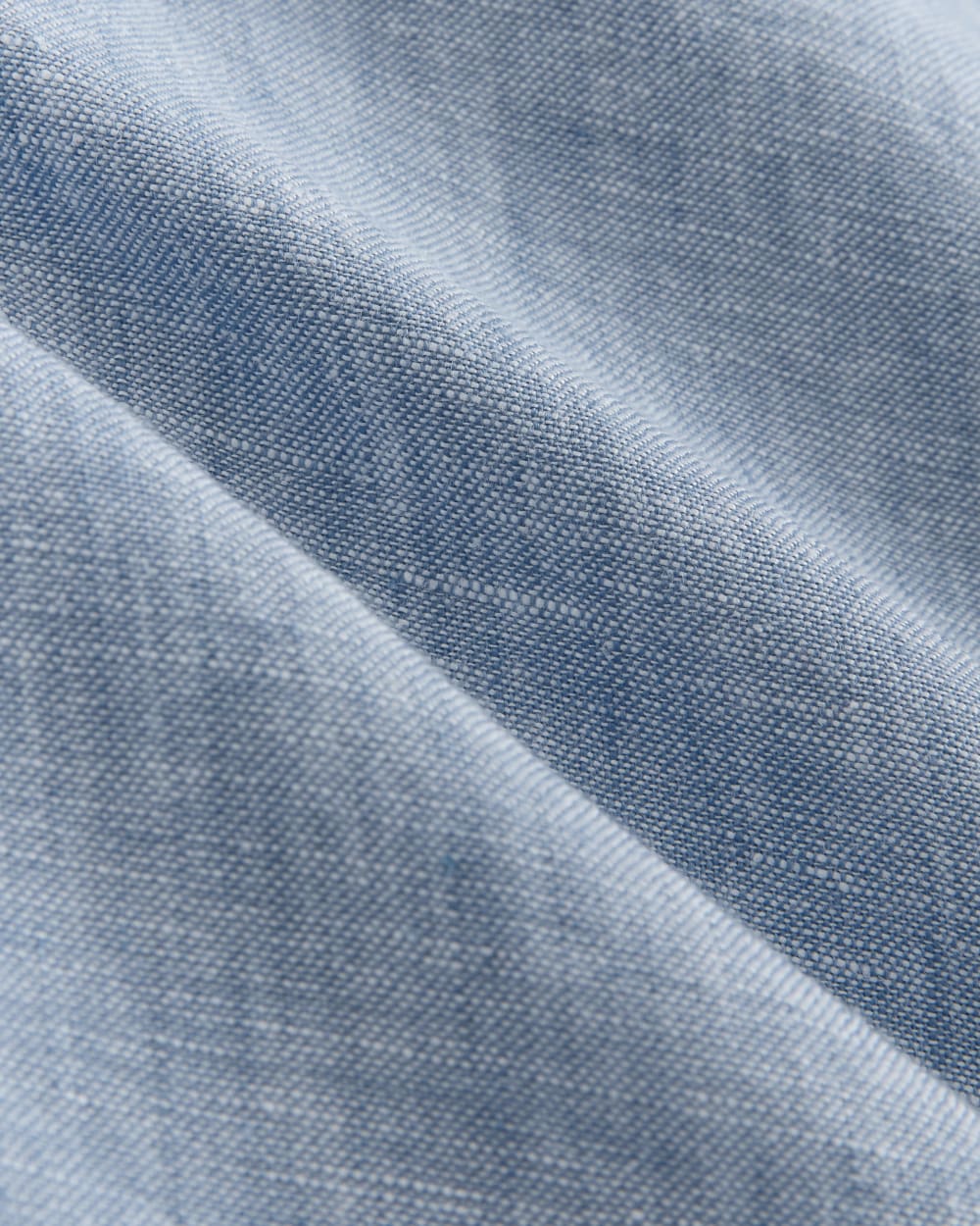 The Daytripper Dress in Linen in Chambray — detail view