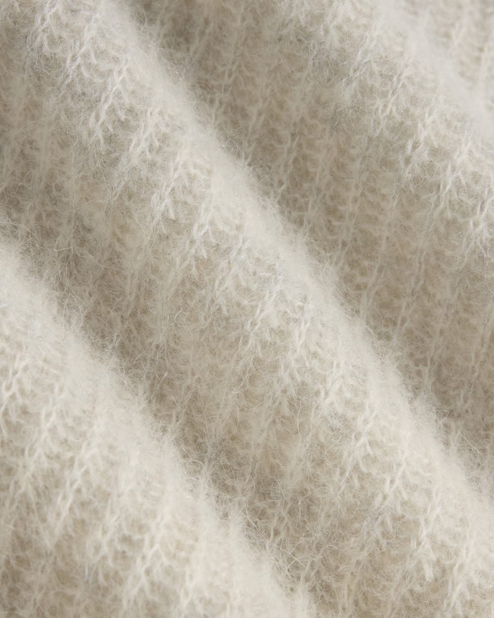 The Cocoon Crew in Alpaca in Almond — detail view