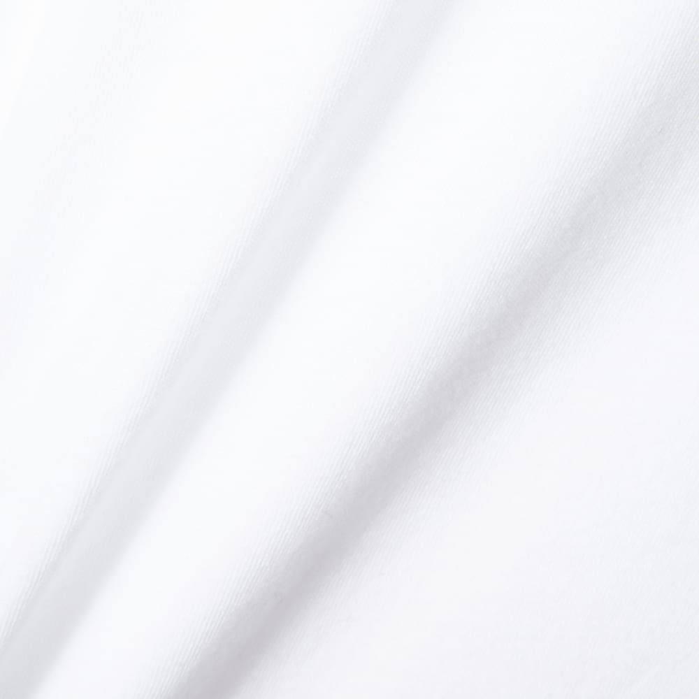 The Organic Cotton Turtleneck in White — detail view