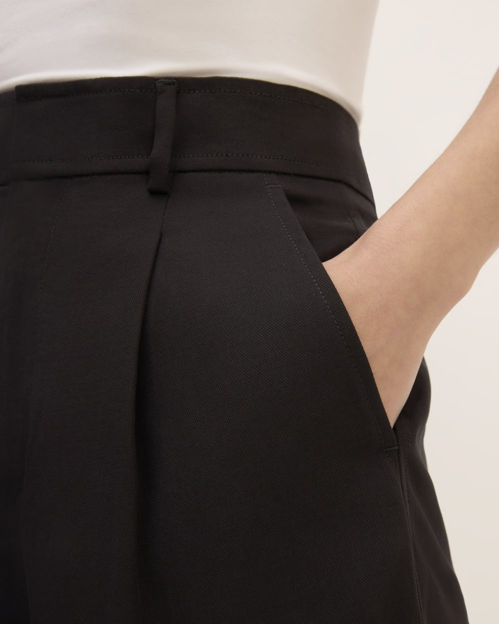 The Way-High® Drape Short in Black — detail view