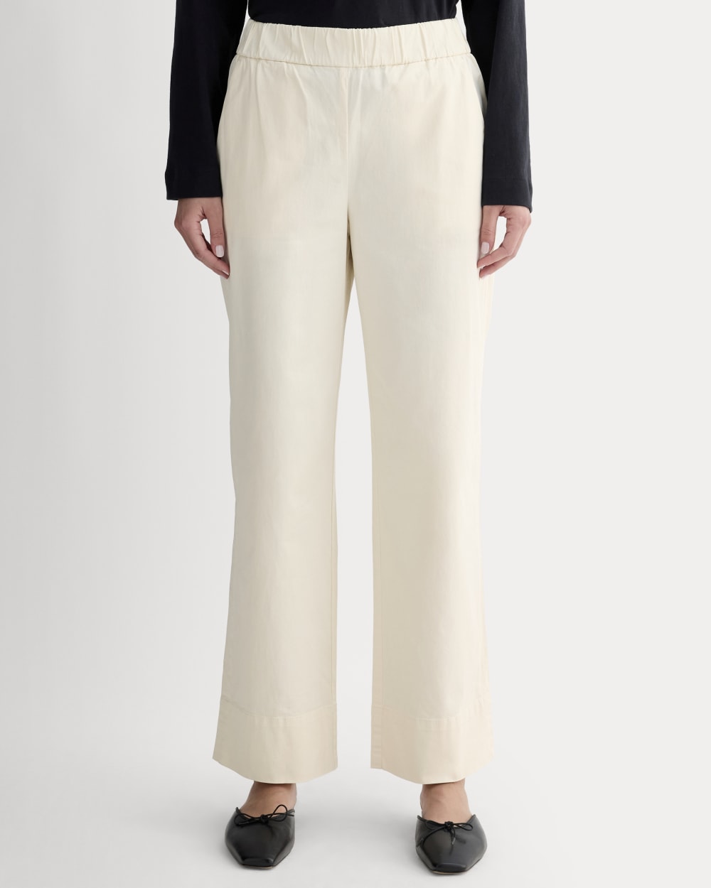 The Easy Pant in Canvas — detail view