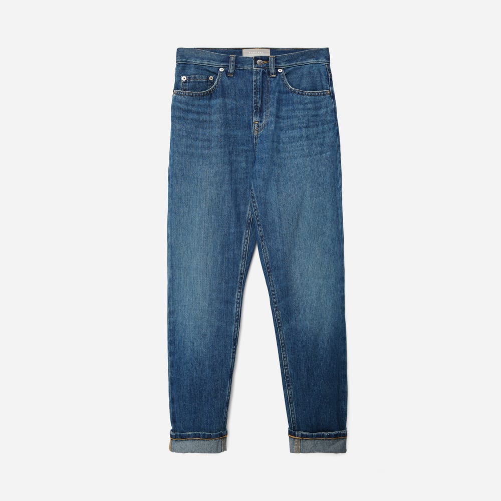 The Super-Soft Relaxed Jean in Vintage Dark Blue — front view