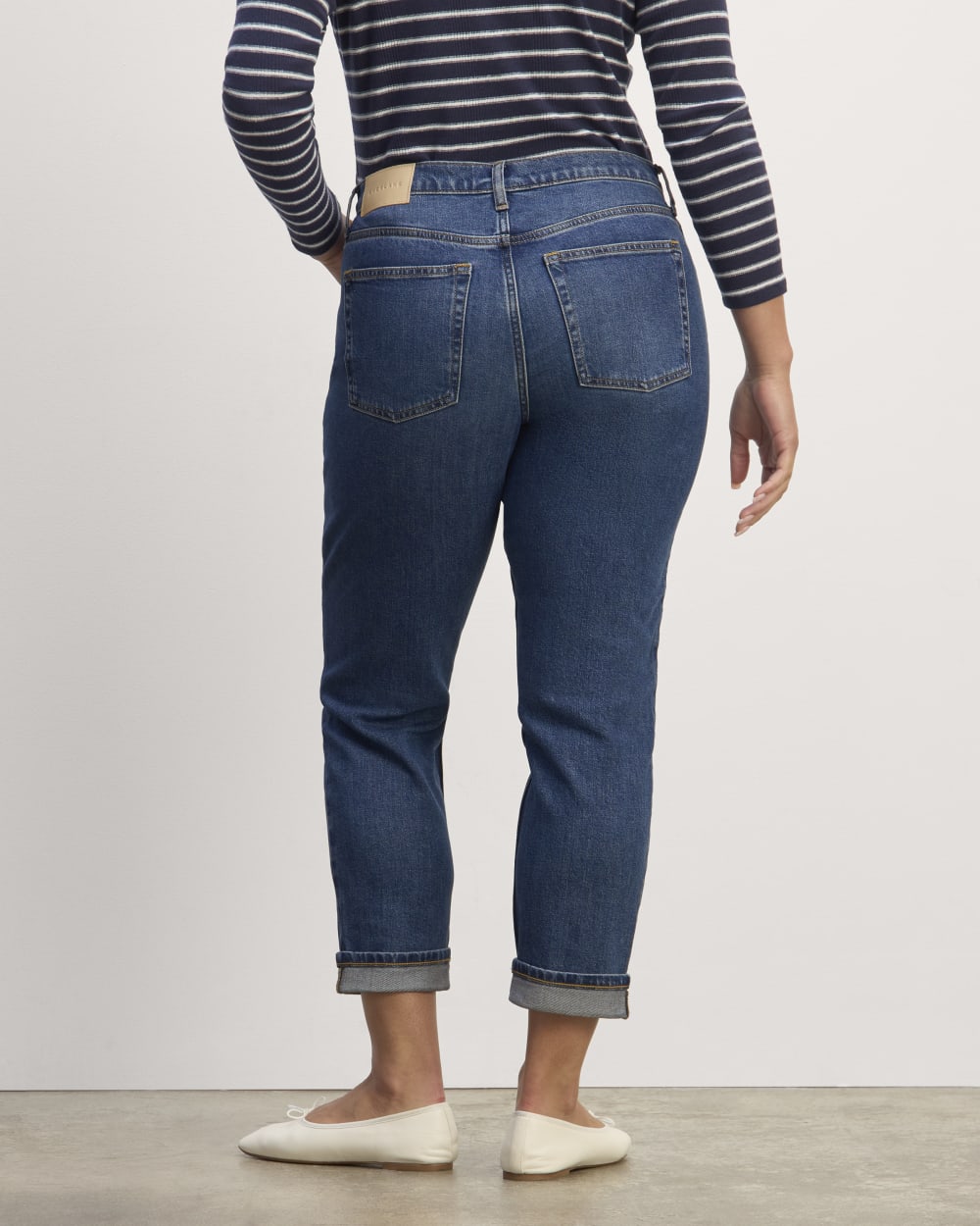 The Super-Soft Relaxed Jean in Whisper Blue — detail view