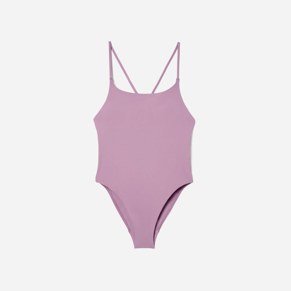 The String One-Piece in Lilac — front view