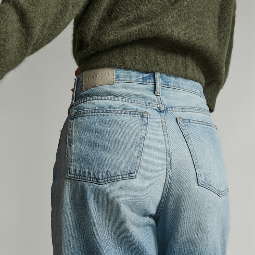 The Way-Wide Crop Jean in Sunfade Light — detail view