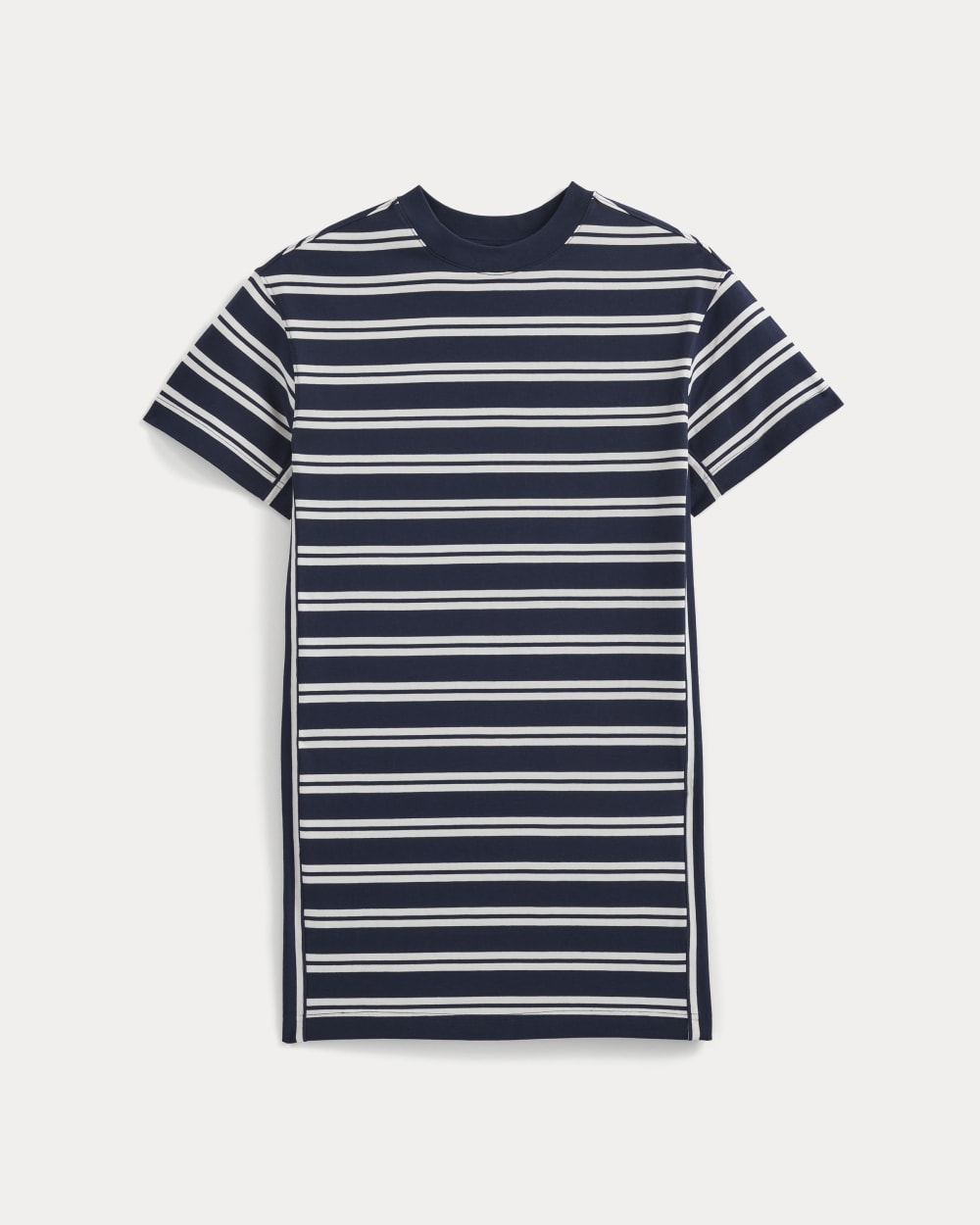 Weekend Tee Mini Dress in True Navy / Canvas Tan — alternate view