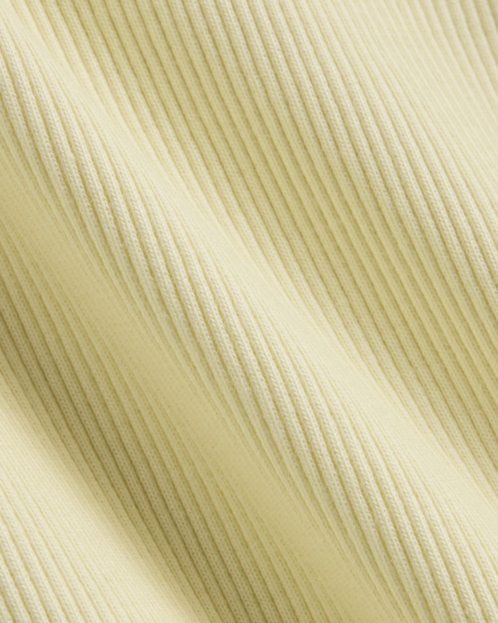 The Selfie Henley Tank in Light Yellow — detail view