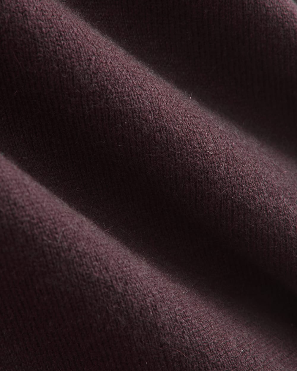 Cashmere Boyfriend Sweater in Wine — detail view