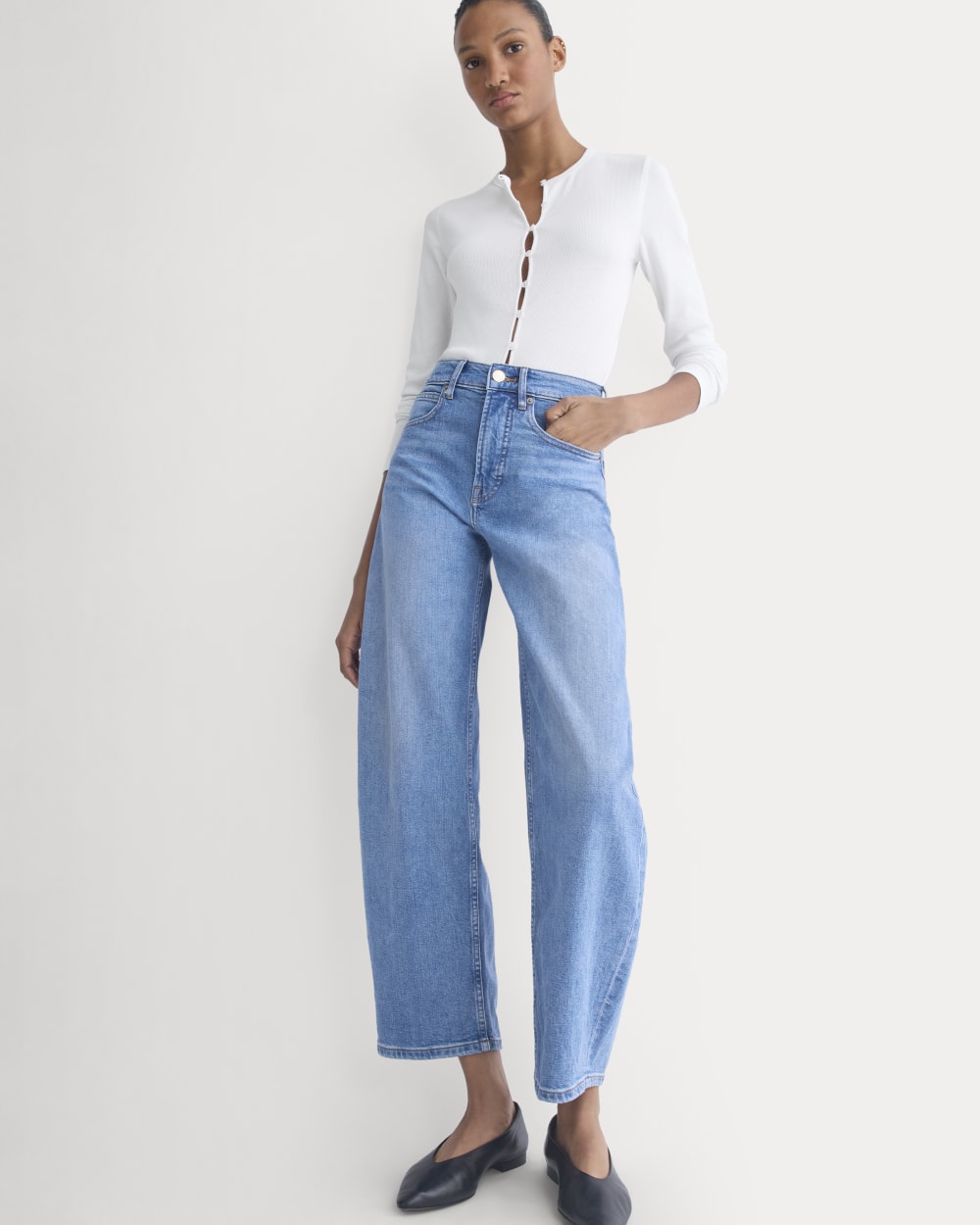 The Way-High® Curve Jean in Medium Wash — detail view