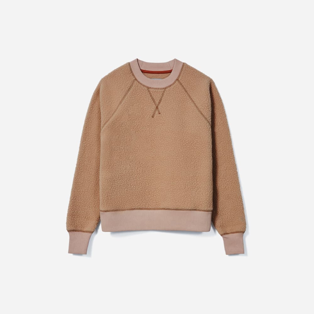 The ReNew Fleece Raglan Sweatshirt in Camel — alternate view