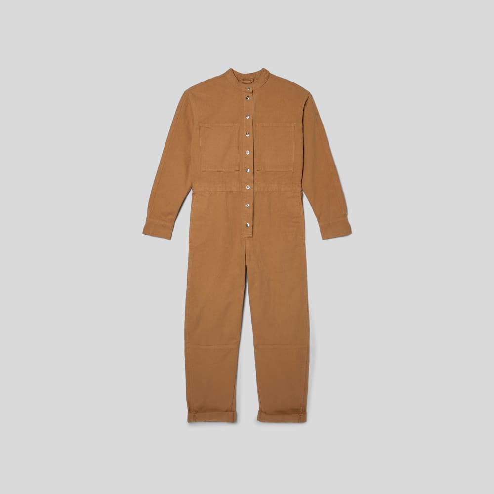 The Canvas Organic Cotton Coverall in Cappuccino — alternate view
