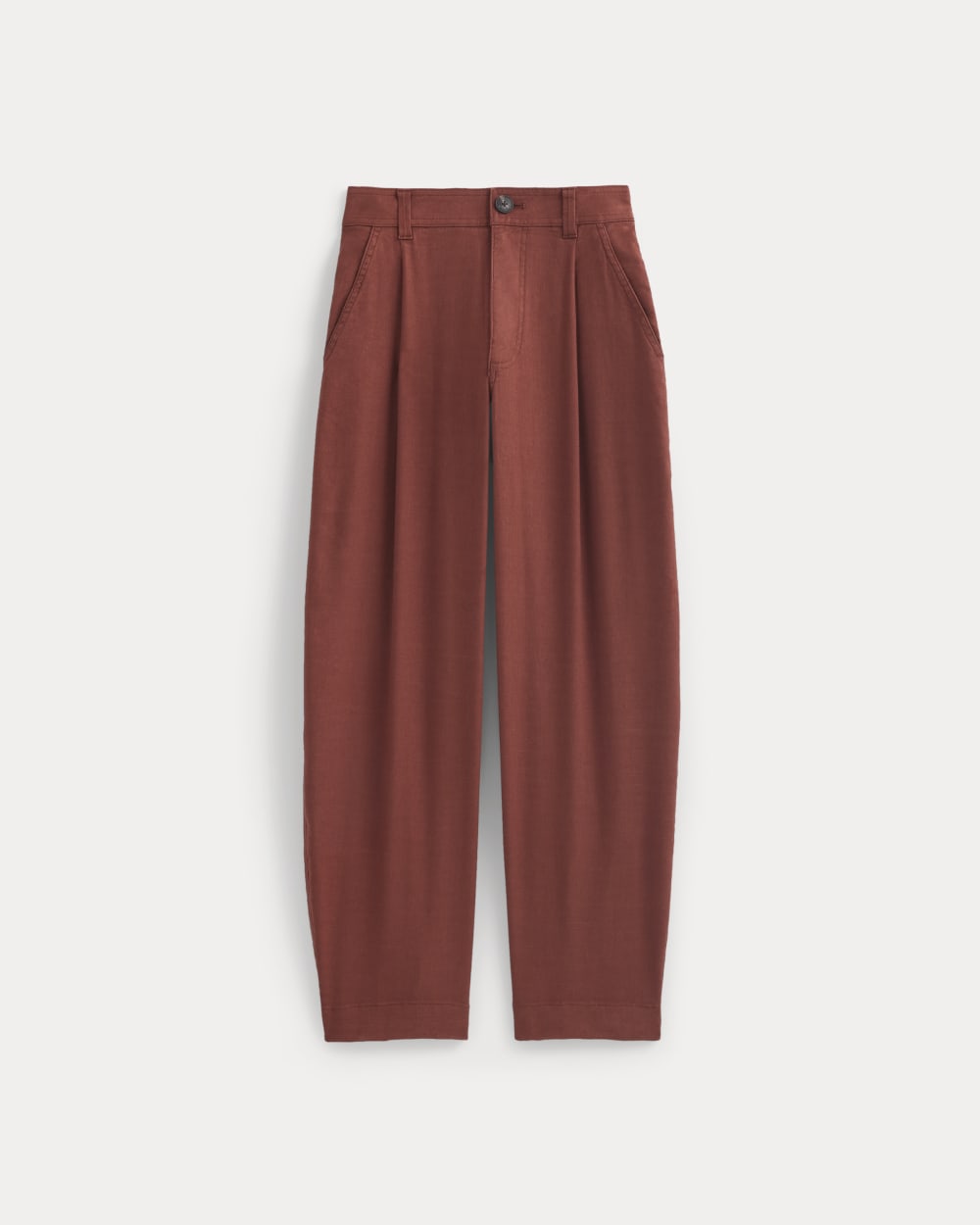 The Everywhere Pant in Stretch Linen in Henna Red — alternate view