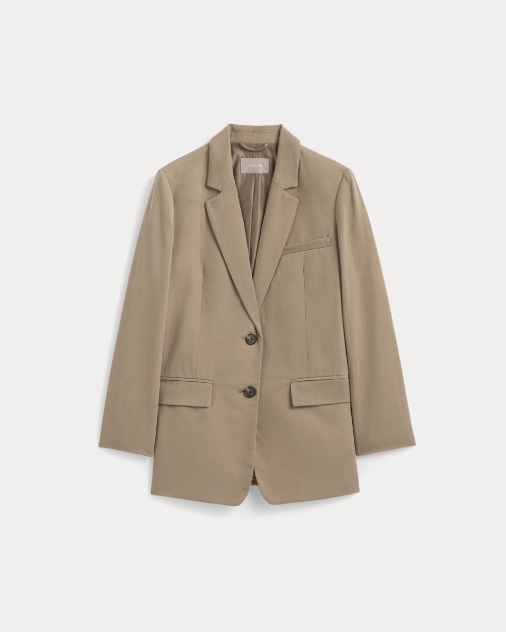 The Oversized Blazer in Buttersmooth in Ash Brown — alternate view