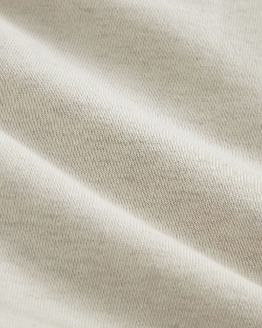 The Off Duty French Terry Short in Heathered Oat — detail view