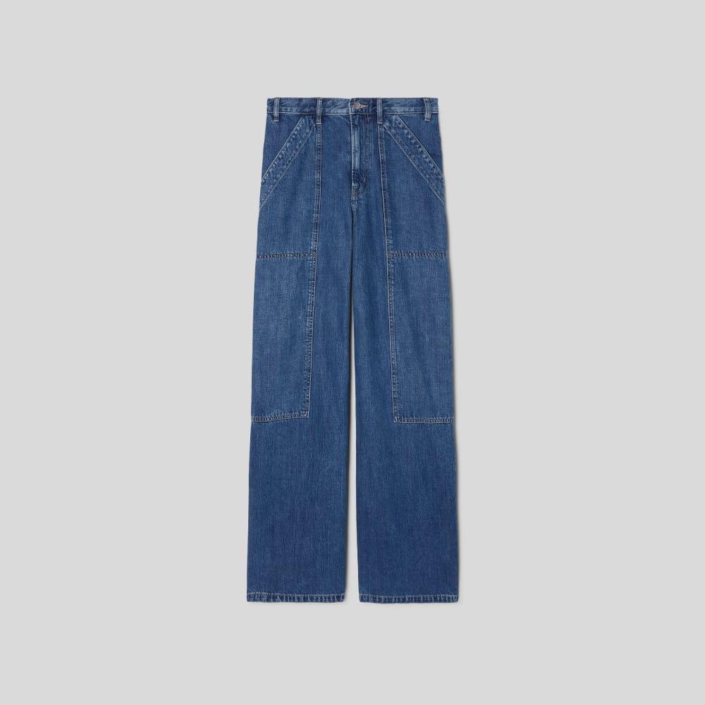The Carpenter Jean in Medium Blue — alternate view