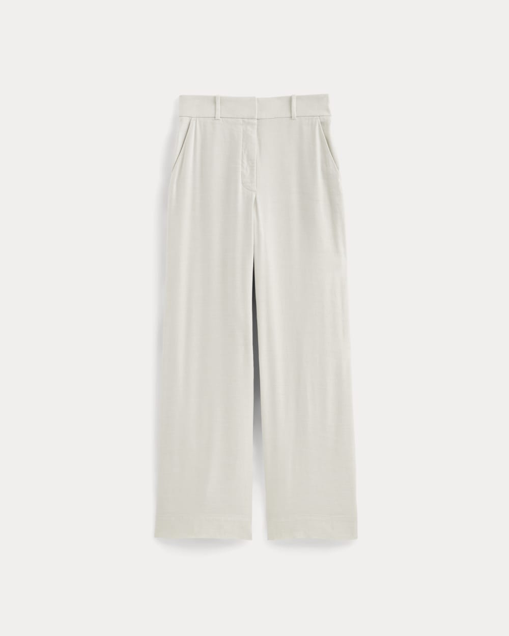 The Wide-Leg Pant in Stretch Linen in Natural Chambray — alternate view