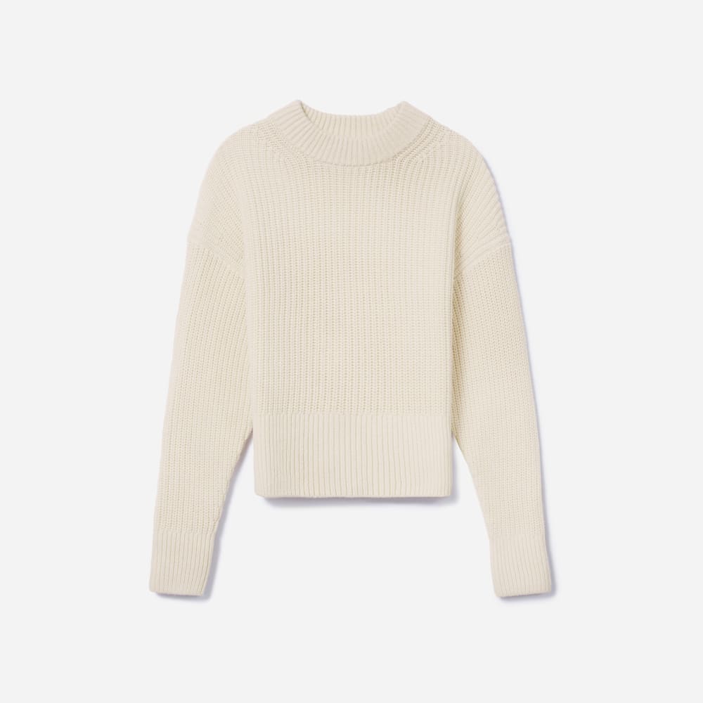 The Texture Cotton Crew in Canvas — alternate view