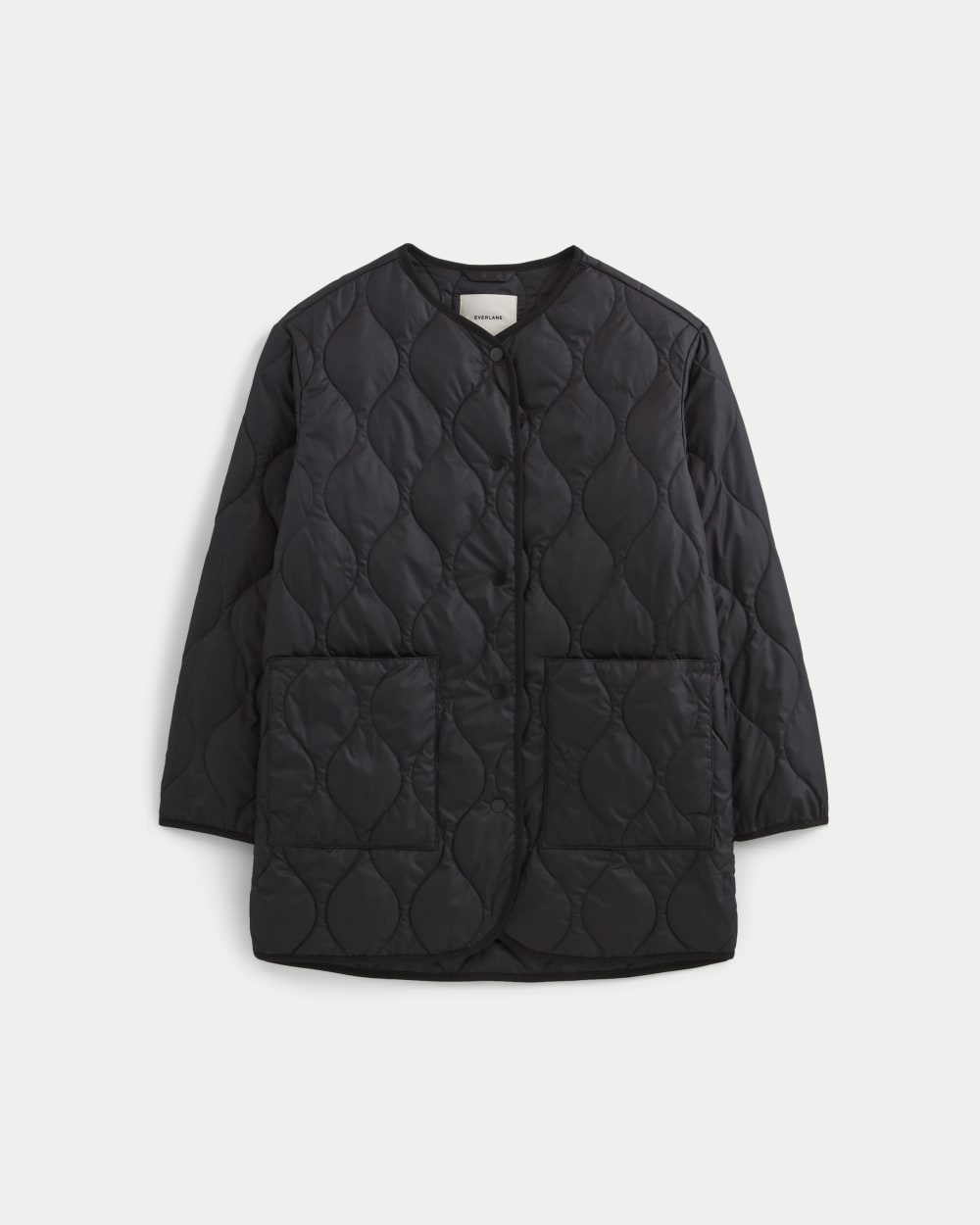 The Quilted Liner in Black — alternate view