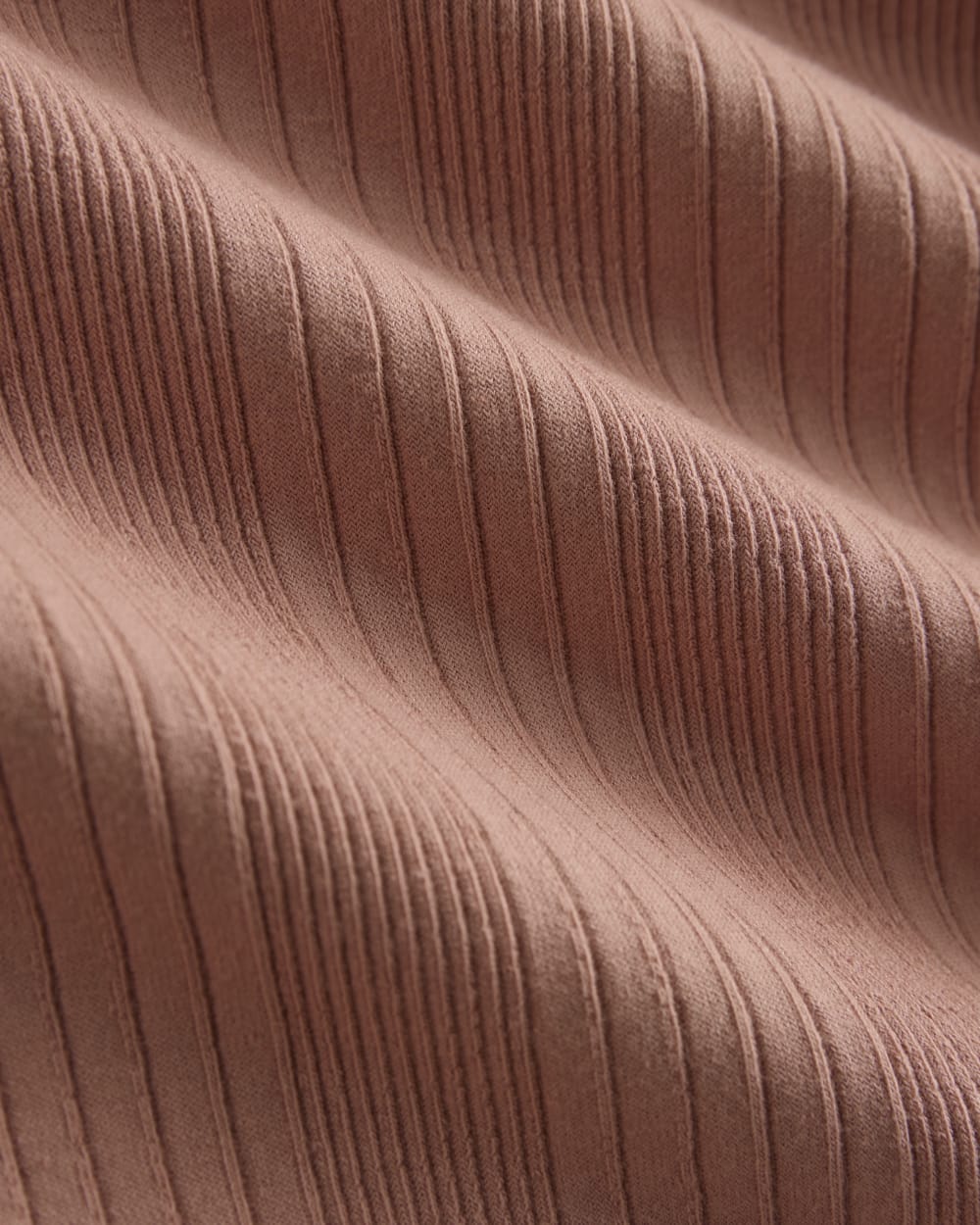 Lounge Rib Tank in Ash Rose — detail view
