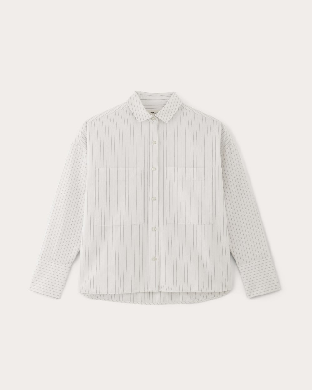The Boxy Oxford in White / Black — alternate view