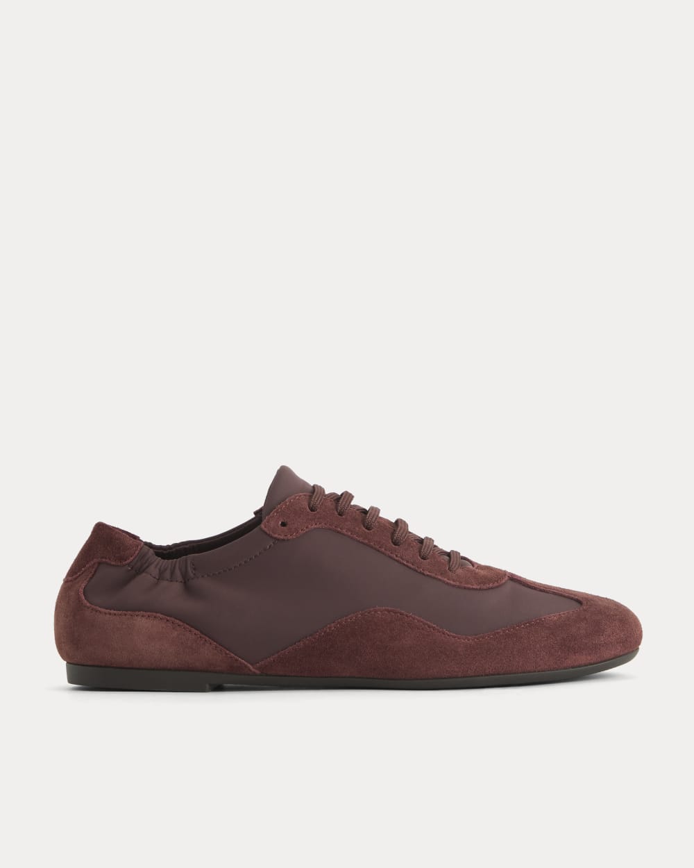 Ballet Sneaker in Burgundy — front view