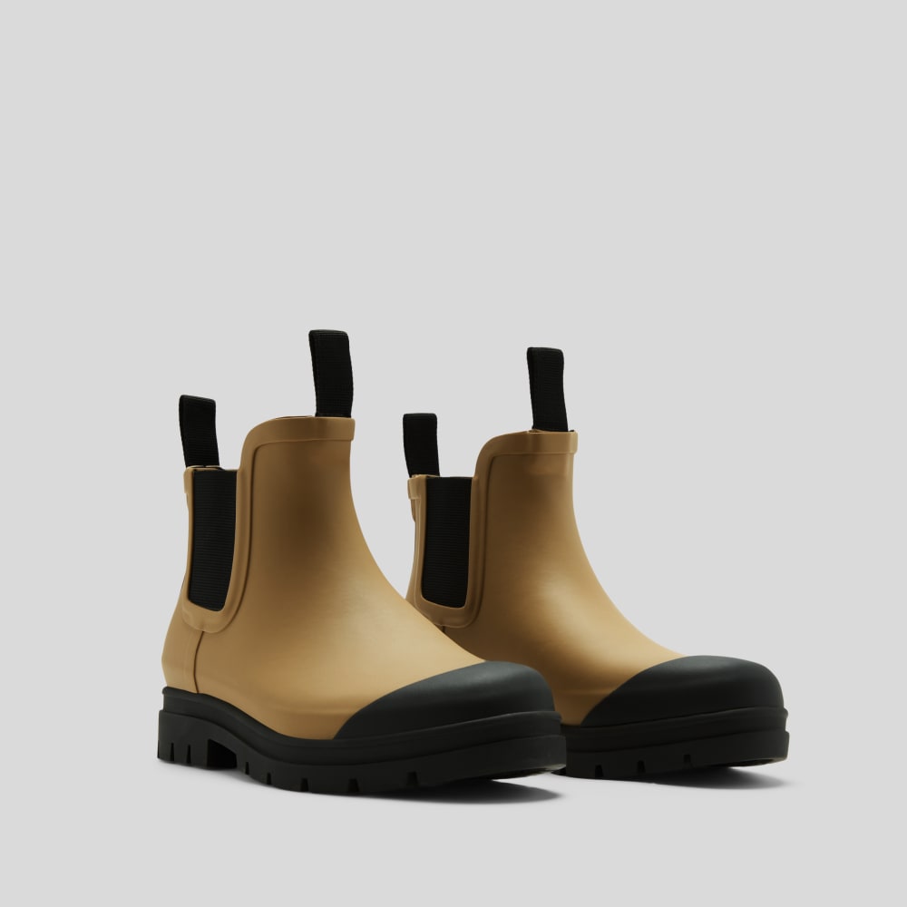 The Rain Boot in Golden Oak — front view