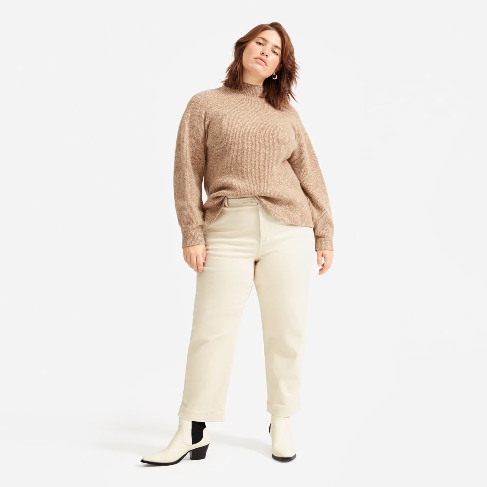 The Straight-Leg Crop in Sandstone — front view