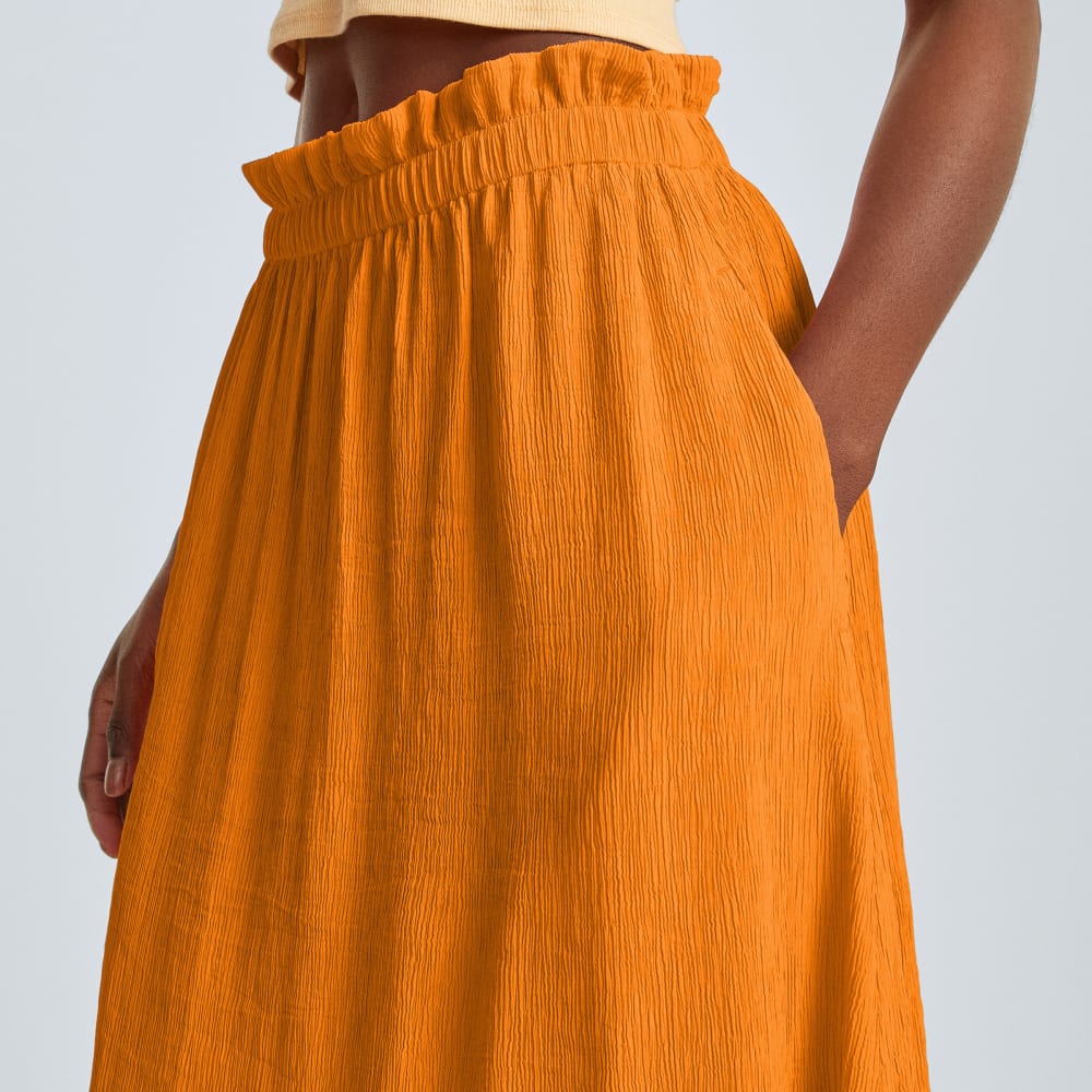 The Naia™ Ripple Skirt in Turmeric — detail view