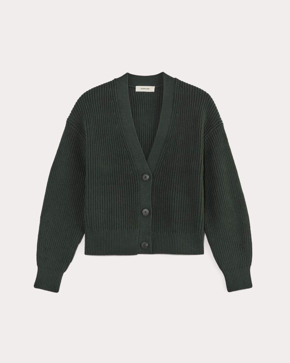 The Boxy Cardigan in Everyday Cotton in Scarab — alternate view