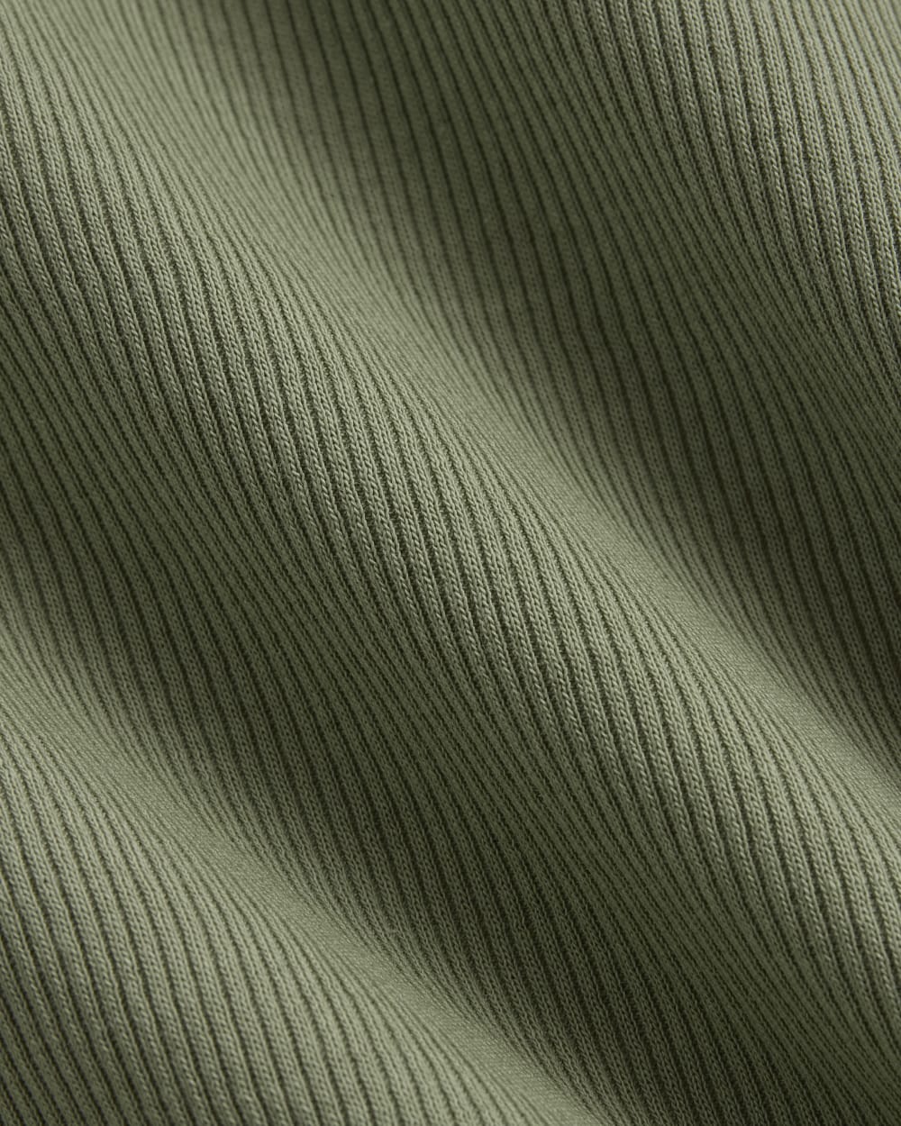 The Luxe Rib Crew in Sagebrush — detail view