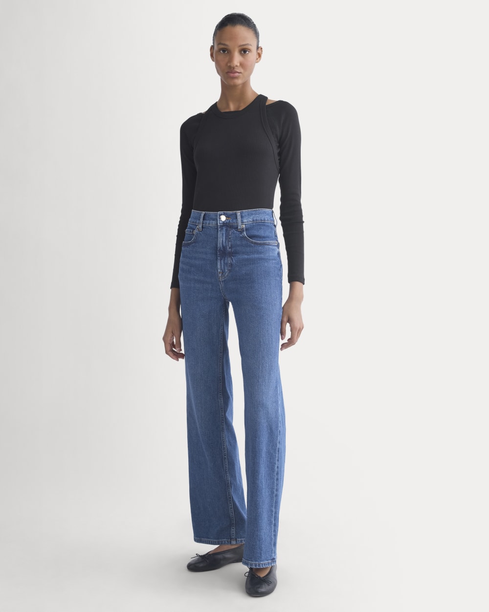 The Way-High® Sailor Jean 2.0 in Medium Indigo — front view