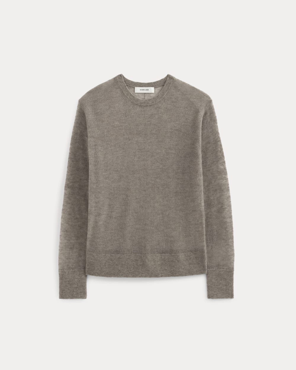 The Air Alpaca™ Relaxed Crew Top in Heathered Chocolate Chip — alternate view