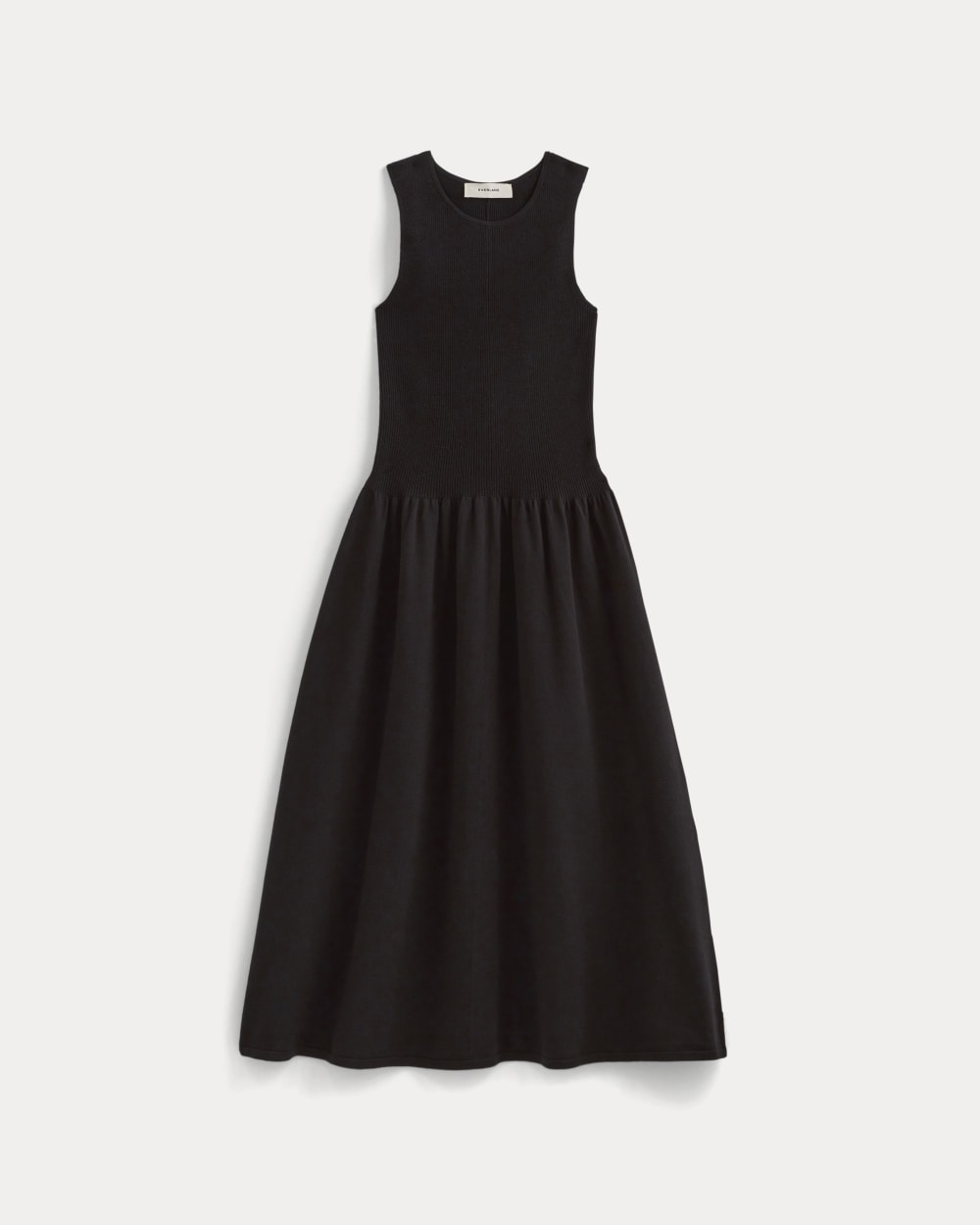 The Knit Crew Dress in Black — alternate view