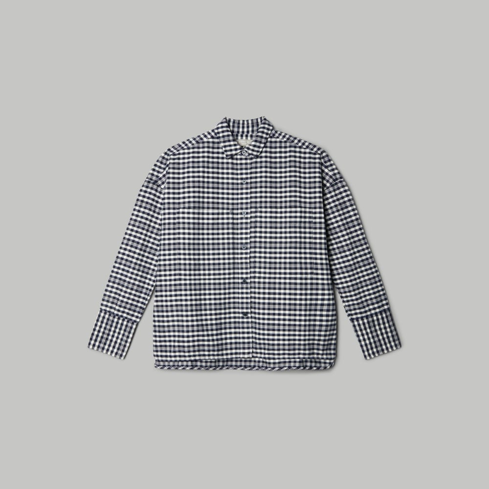 The Boxy Oxford in Ocean Cavern Plaid — alternate view