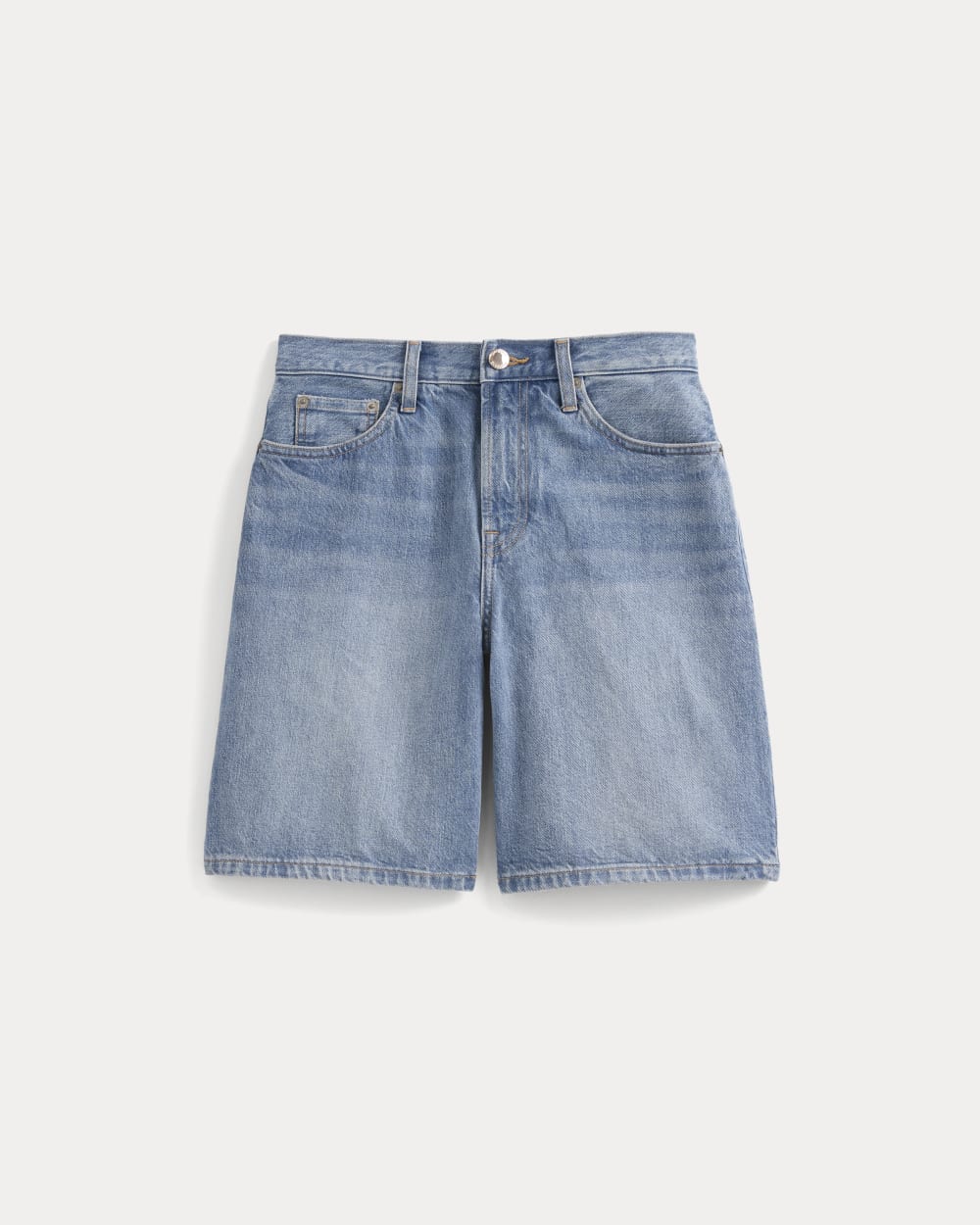 Loose Jean Short in Light Wash — alternate view