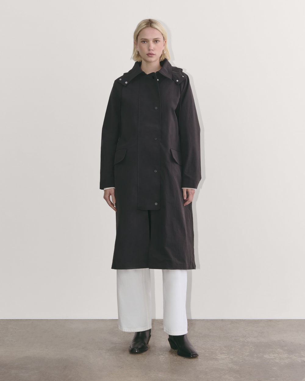The Oversized Anorak in Black — detail view