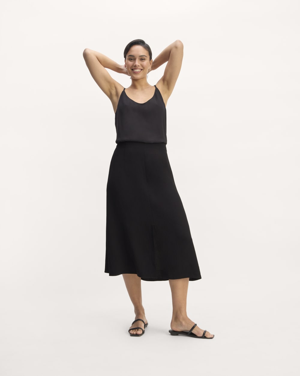 The Slip Cami in Black — detail view