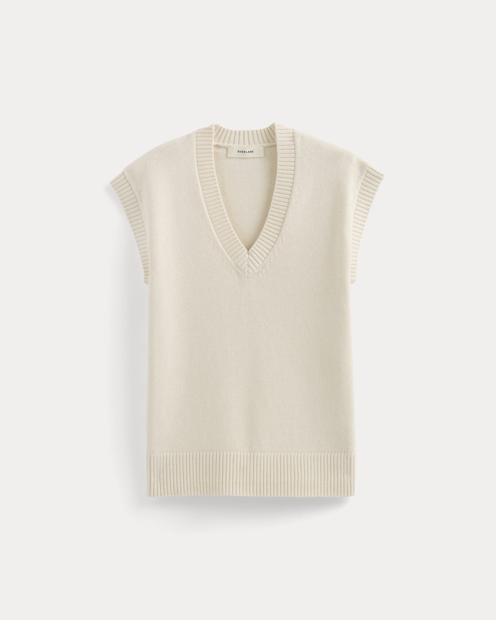 The Boxy Vest in Everyday Cotton in Canvas — alternate view